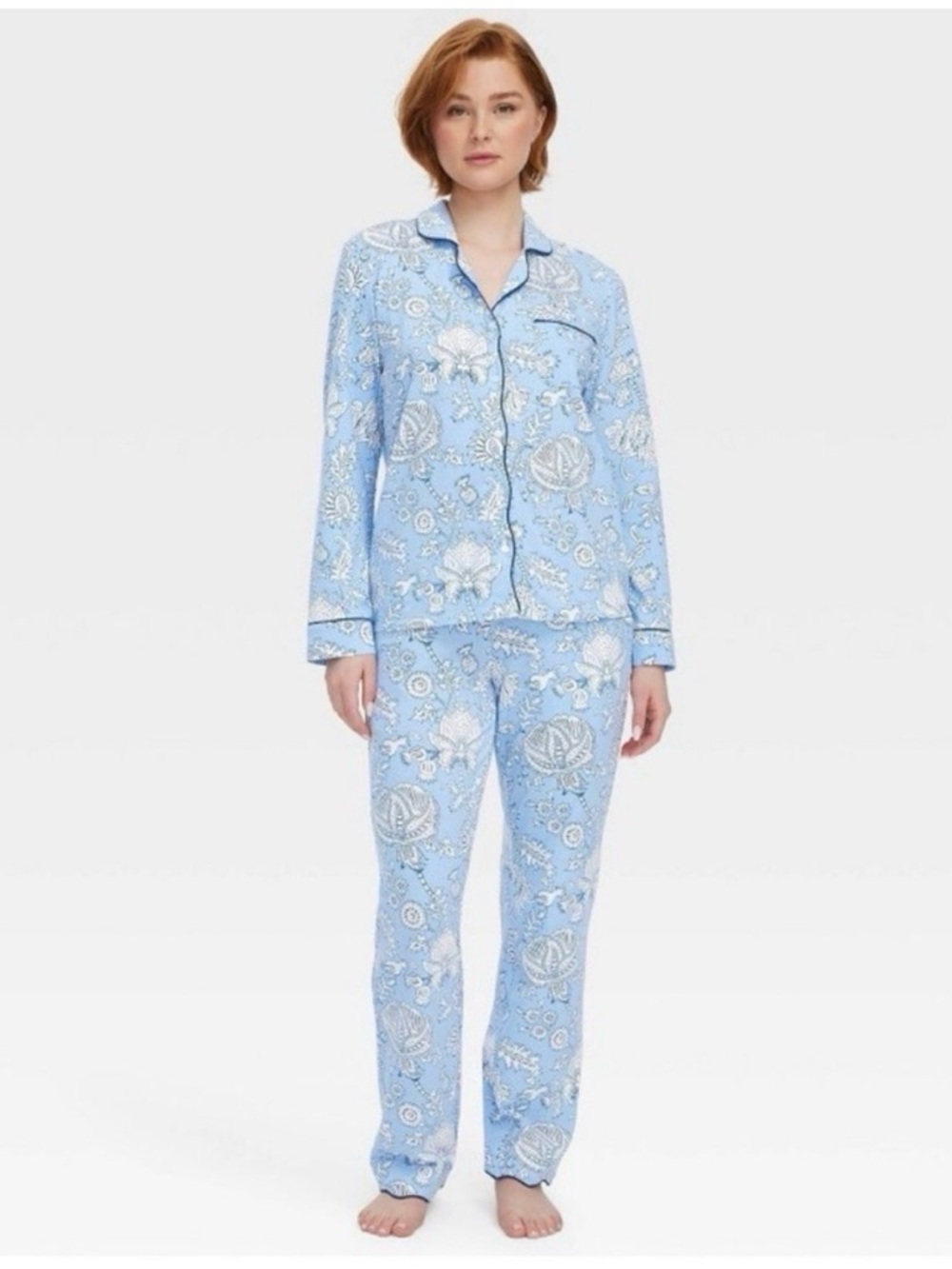 Roller Rabbit x Target Light Blue Floral Print Pajama Set